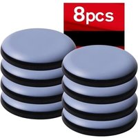 8 Stück 50 mm (runde) Teflon-Möbelgleiter, selbstklebende Teflon-Möbelgleiter für Stühle, Sofas, Schreibtische und Tische von GRID COOL