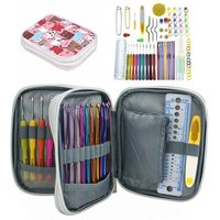 85-teiliges Häkel-Strickset, ergonomisches, rutschfestes Häkelnadel-Set mit Zubehör und Stricktasche, Woll-Häkelset für Anfänger, ideal zum Basteln 85-teiliges Häkel-Strickset, ergonomisches, rutschfestes Häkelnadel-Set mit Zubehör und Stricktasche, Woll-Häkelset für Anfänger, ideal zum Basteln von GRID COOL