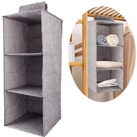Aufbewahrung Aufbewahrung Faltbarer Hänge-Organizer Hängeregal Schrank Schrank Organizer mit 5 großen Fächern Aufbewahrungssystem-Set von GRID COOL