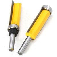 Bündigfräser mit 8 mm Schaft, extra lange Fräser, Kopierfräser mit oberem Lager + Kopierfräser mit unterem Lager Bündigfräser mit 8 mm Schaft, extra lange Fräser, Kopierfräser mit oberem Lager + Kopierfräser mit unterem Lager von GRID COOL