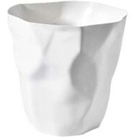 Büro-Mülleimer aus Kunststoff – Umweltschutz (weiß) von GRID COOL