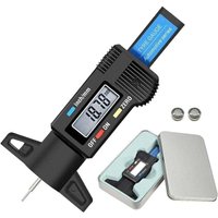 Digitaler Reifentiefenmesser – Reifenprofiltiefenmesser – LCD metrisch/Zoll 0–25,4 mm Messgerät mit Eisenbox und Backup-Batterie für Auto, Motorrad, Digitaler Reifentiefenmesser – Reifenprofiltiefenmesser – LCD metrisch/Zoll 0–25,4 mm Messgerät mit Eisenbox und Backup-Batterie für Auto, Motorrad, von GRID COOL