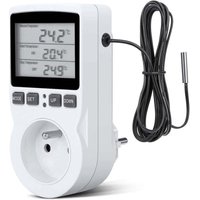 Digitaler Temperaturregler Heizung Kühlung Thermostat Steckdose 230V LCD Temperaturregler für Gewächshaus Farm Temperaturregler/Terrarium Thermostat von GRID COOL