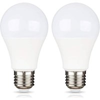 E27 9W 12V LED Kaltweiß 6500K für Camping, 75W Halogenäquivalent, AC DC 12 Volt 24 Volt E27 LED Birne für Solarpanel/Garage/Garten, nicht dimmbar, 2 von GRID COOL