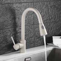 Edelstahl-Haferflocken-Dreh-Pull-Down-Waschbecken-Wasserhahn Edelstahl-Haferflocken-Dreh-Pull-Down-Waschbecken-Wasserhahn von GRID COOL