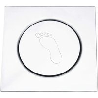 Edelstahl-Pedal-Rückprall-Bodenablauf für Garagen-Keller-Geruchssichere Entwässerung 10 10 cm von GRID COOL