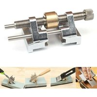 Edelstahl-Seitenklemme mit festem Winkel, Schleifführung, Meißel, Hobelmesser, flache Kante, Schärfen mit Edelstahl-Riemenscheibe für Holzmeißel, von GRID COOL