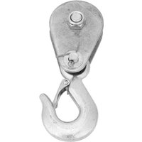 Einzelrad-Flaschenzug hochfester Stahl-Hebeseil-Flaschenzug mit Haken Einzel-Flaschenzug-Block für Haushalts-Ski-Kabelschlupf (1 Tonnen) von GRID COOL