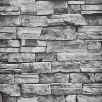 Graue Steinoptik selbstklebende Tapete selbstklebende Möbelfolie Styropor Steinoptik wasserfeste selbstklebende Folie 3D Wandpaneele - Steinoptik für von GRID COOL