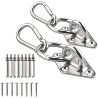 Hängematten-Set – Extrem robuste Hängemattenhaken und Karabiner – Für Veranda, Garten, Balkon, Pavillon oder jede andere geeignete Konstruktion in Hängematten-Set – Extrem robuste Hängemattenhaken und Karabiner – Für Veranda, Garten, Balkon, Pavillon oder jede andere geeignete Konstruktion in von GRID COOL
