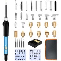 Holzbrenner-Brandmalerei-Lötkolben-Set, 37-teilig, 60 W, Erwachsene, DIY-Bastelbrenner für Holzscheite, Kork, Leder, Brennen, Schnitzen, Holzbrenner-Brandmalerei-Lötkolben-Set, 37-teilig, 60 W, Erwachsene, DIY-Bastelbrenner für Holzscheite, Kork, Leder, Brennen, Schnitzen, von GRID COOL