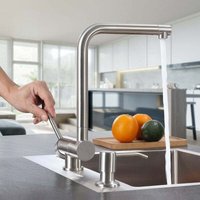 Klappbarer Küchenarmatur, Küchenmischbatterie aus Edelstahl, moderner klappbarer Wasserhahn, Küchenarmatur unter dem Fenster, 360 ° drehbarer Klappbarer Küchenarmatur, Küchenmischbatterie aus Edelstahl, moderner klappbarer Wasserhahn, Küchenarmatur unter dem Fenster, 360 ° drehbarer von GRID COOL