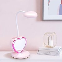 LED-Schreibtischlampe für Mädchen, schöne Tischlampe mit Stifthalter, wiederaufladbarer USB-Anschluss, 2 Farbtemperaturen für Teenager, Jungen, LED-Schreibtischlampe für Mädchen, schöne Tischlampe mit Stifthalter, wiederaufladbarer USB-Anschluss, 2 Farbtemperaturen für Teenager, Jungen, von GRID COOL