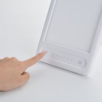 Lichttherapielampe, 10000 Lux einstellbare Tageslichtlampe Tageslichtsimulationslicht mit verstellbarer Halterung mit mehreren Winkeln Lichttherapielampe, 10000 Lux einstellbare Tageslichtlampe Tageslichtsimulationslicht mit verstellbarer Halterung mit mehreren Winkeln von GRID COOL