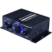 Mini-HiFi-Audio-Leistungsverstärker 12 V DC – Tragbarer Zweikanal-Stereo-Audio-Receiver – Schwarz Mini-HiFi-Audio-Leistungsverstärker 12 V DC – Tragbarer Zweikanal-Stereo-Audio-Receiver – Schwarz von GRID COOL