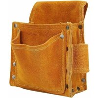 Multifunktionale Werkzeugtasche/Gürteltasche, verdickte Werkzeugtasche/Hüfttasche aus strapazierfähigem Rindsleder, Werkzeugaufbewahrung Multifunktionale Werkzeugtasche/Gürteltasche, verdickte Werkzeugtasche/Hüfttasche aus strapazierfähigem Rindsleder, Werkzeugaufbewahrung von GRID COOL