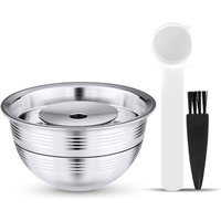 Nachfüllbare Kaffeekapseln aus Edelstahl, wiederverwendbare Kaffeekapseln, Tassenfilter-Set, kompatibel mit Nespresso Vertuo Pod Vertuoline GCA1 Nachfüllbare Kaffeekapseln aus Edelstahl, wiederverwendbare Kaffeekapseln, Tassenfilter-Set, kompatibel mit Nespresso Vertuo Pod Vertuoline GCA1 von GRID COOL