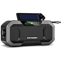 Notfall-Solar-Kurbelradio 5000mAh Powerbank-Ladegerät Blitzlicht Outdoor-Camping-Überlebensradio,Silber Notfall-Solar-Kurbelradio 5000mAh Powerbank-Ladegerät Blitzlicht Outdoor-Camping-Überlebensradio,Silber von GRID COOL