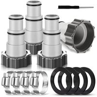 Poolschlauchadapter A, 4 Stück Ersatzschlauchadapter Pumpenschlauchanschluss für Poolschlauch mit Innengewinde - 32/38 mm (4) von GRID COOL