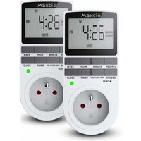 Programmierbare digitale Steckdose, Tages-/Wochentimer, Steckdosenprogrammierer mit LCD-Bildschirm und Diebstahlschutz-Zufallsmodus, von GRID COOL