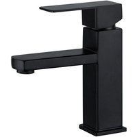 Schwarzer Farbhahn Warm- und Kaltwasserhahn quadratischer Einloch-Edelstahl-Badarmatur Schwarzer Farbhahn Warm- und Kaltwasserhahn quadratischer Einloch-Edelstahl-Badarmatur von GRID COOL