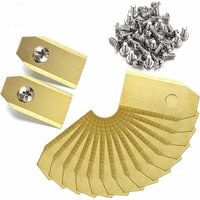 Set mit 45 Titanmessern für Rasenroboter Husqvarna Automower, Gardena, Yardforce (3 g - 0,75 mm) + 45 Schrauben von GRID COOL