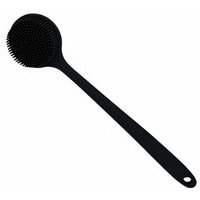 Silikon-Körperschrubber-Bürste, Langer Griff, Rückenschrubber, Körperschrubber, Dusch-Rückenschrubber (Schwarz) von GRID COOL