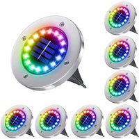 Solar-Garten-Außenleuchten, 16 LED-Solar-Bodenlicht, Bodenstrahler, Gartendekoration, IP65 wasserdicht, für Rasen, Hof, Weg, Außenterrasse. 1pcs von GRID COOL
