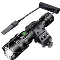 Taktische Taschenlampe 3000 Lumen Superhelle L2 LED-Taschenlampe USB Wiederaufladbar 5 Lichtmodi Picatinny-Schienenhalterung und Druckschalter für von GRID COOL