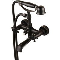 Traditionelle Badewannen-Mischbatterie Öl eingeriebener Bronze-Finish Drei-Griff-Badewannenarmatur Traditionelle Badewannen-Mischbatterie Öl eingeriebener Bronze-Finish Drei-Griff-Badewannenarmatur von GRID COOL