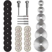 Trennscheiben für Dremel, Zubehör für Rotationswerkzeuge Mini-Diamanttrennscheibe mit 1/8-Zoll-Schaft und HSS-Kreissägeblätter und Trennscheiben für Dremel, Zubehör für Rotationswerkzeuge Mini-Diamanttrennscheibe mit 1/8-Zoll-Schaft und HSS-Kreissägeblätter und von GRID COOL