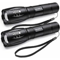 Ultrastarke LED-Taschenlampe, 2000 Lumen Taschenlampe, IP65 wasserdichte taktische Taschenlampe, zoombar, 5 Lichtmodi, stoßfest, rutschfest für Ultrastarke LED-Taschenlampe, 2000 Lumen Taschenlampe, IP65 wasserdichte taktische Taschenlampe, zoombar, 5 Lichtmodi, stoßfest, rutschfest für von GRID COOL