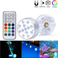 Unterwasser-Pool-Licht, IP68 wasserdichter LED-Pool-Scheinwerfer mit RF-Fernbedienung, oberirdische LED-Pool-Licht-Lampe - 13 Lichter + Unterwasser-Pool-Licht, IP68 wasserdichter LED-Pool-Scheinwerfer mit RF-Fernbedienung, oberirdische LED-Pool-Licht-Lampe - 13 Lichter + von GRID COOL