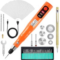 Uolor Gravierwerkzeug-Kit, kabellos, USB, wiederaufladbar, Mini-Elektrogravierer, Gravierstift, Drehwerkzeug für Schmuck, Glas, Holz, Stein, Metall, Uolor Gravierwerkzeug-Kit, kabellos, USB, wiederaufladbar, Mini-Elektrogravierer, Gravierstift, Drehwerkzeug für Schmuck, Glas, Holz, Stein, Metall, von GRID COOL