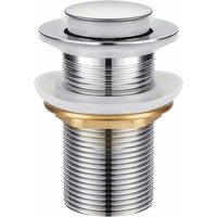 Waschbecken-Ablauf, universeller Pop-up-Ablauf ohne Überlauf, automatischer Ablauf mit Ablassschraube ohne Push-Open-Ventilzug aus verchromtem Waschbecken-Ablauf, universeller Pop-up-Ablauf ohne Überlauf, automatischer Ablauf mit Ablassschraube ohne Push-Open-Ventilzug aus verchromtem von GRID COOL