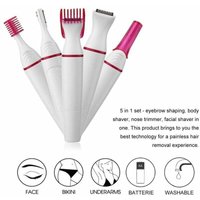 in 1 Multifunktions Achsel Augenbrauen Rasierer Trimmer Frauen Elektrische Haarentfernung Weibliche Formung Rasiermaschine Mini Rasierer (Rosa) von GRID COOL
