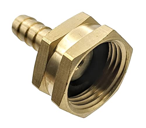 GRIDTECH Messing-Gartenschlauch-Adapter, schwenkbar, 3/8 Zoll Widerhaken und 3/4 Zoll GHT-Innengewinde, robuste Hochdruck-Unterstützung, rost- und korrosionsbeständig GRIDTECH Messing-Gartenschlauch-Adapter, schwenkbar, 3/8 Zoll Widerhaken und 3/4 Zoll GHT-Innengewinde, robuste Hochdruck-Unterstützung, rost- und korrosionsbeständig von GRIDTECH