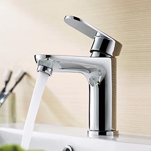 GRIFEMA BERLIN-G11004 | Badarmatur - Bad Wasserhahn, G3/8'' Anschlüsse | Einhebel - Waschtischmischer, Komfort - Höhe (90 mm), Chrom von GRIFEMA