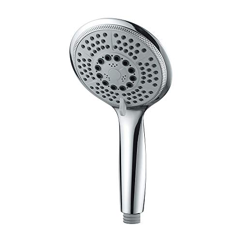 GRIFEMA Duschkopf Hochdruck – Wassersparende Regendusche XXL (Durchmesser 120mm) mit 5 Strahlarten, Handbrause & Brausekopf Dusche, Chrom, Leicht zu Reinigen, G803 von GRIFEMA