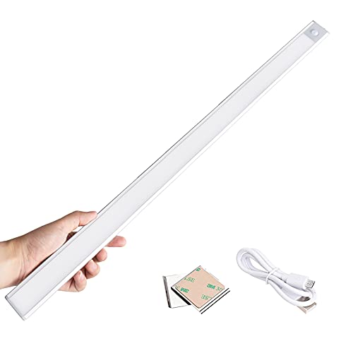 GRIFEMA GD1001-60 Schrankleuchte 115 LED mit Bewegungssensor, Nachtlichter, kabellos, USB-Aufladung, Kleiderschrankleuchte, kabellos, Notfallbeleuchtung, für Schrank, Bar, Flur, Garage (60 cm) von GRIFEMA