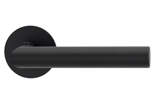Griffwerk Türdrücker/Türbeschlag - LUCIA PIATTA - Graphitschwarz - Smart2Lock DIN RECHTS von Griffwerk
