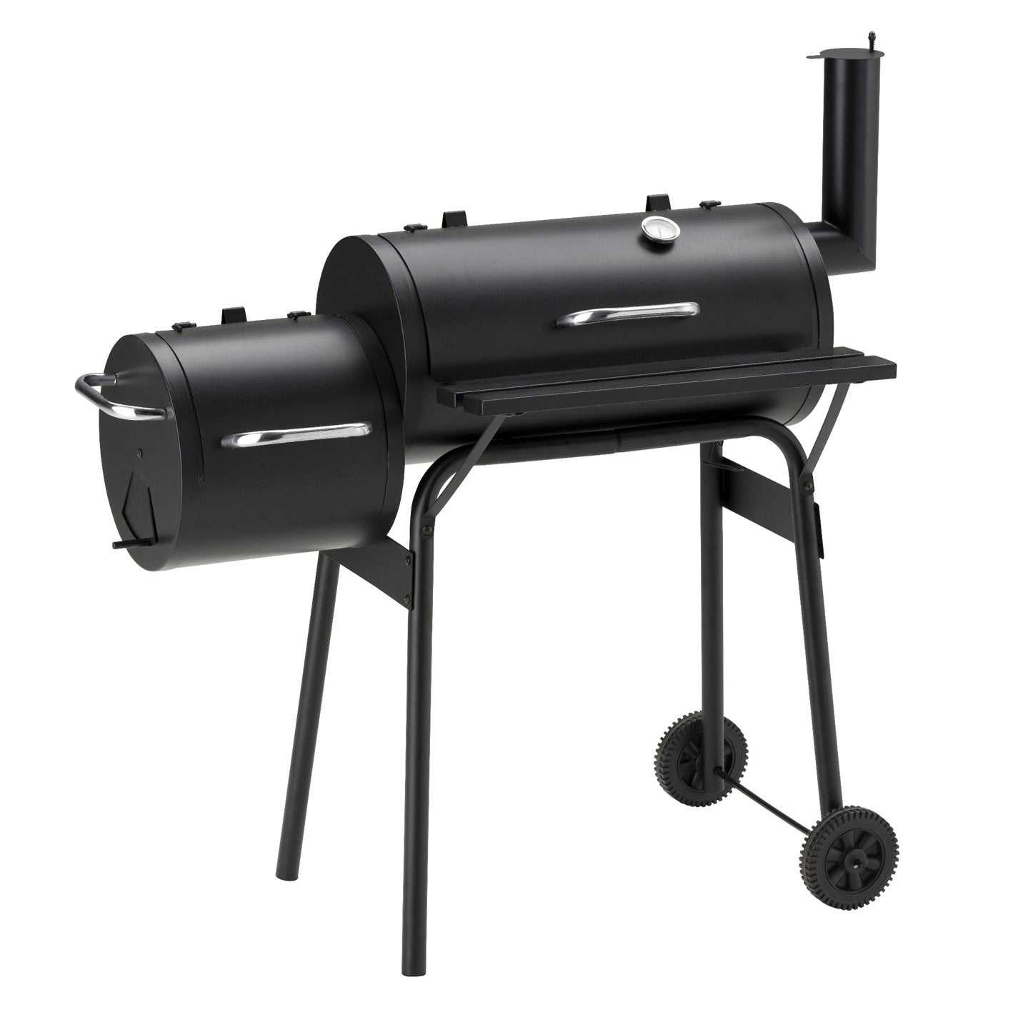 Holzkohlegrill Smoker - 116cm - schwarz von GRILLCHEF