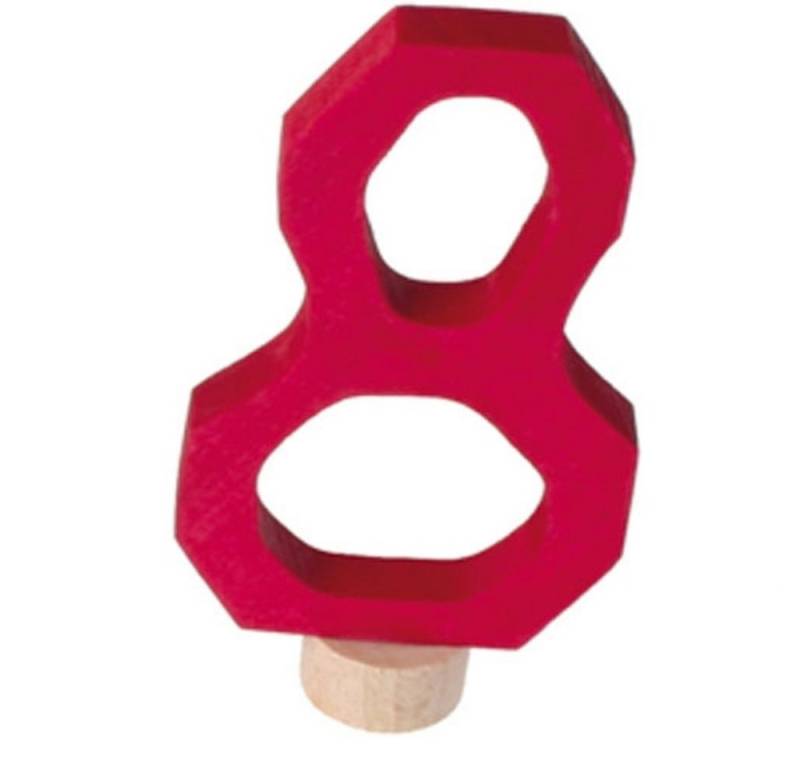 GRIMM´S Spiel und Holz Design Dekofigur Anthroposophische Zahlenstecker 0-9 Lindenholz Geburtstag von GRIMM´S Spiel und Holz Design