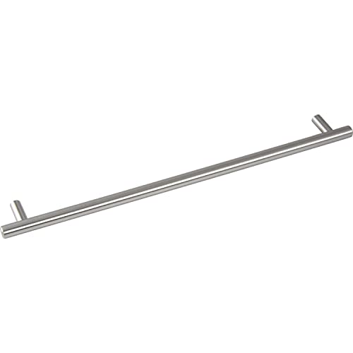 GRIMME 8569210560 Basic Schrankgriff Enija Möbelgriff (Barell) ø 12 mm, Breite 600 mm Stangengriff Edelstahl gebürstet, Silber, Lochabstand 560 mm von GRIMME
