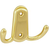 Grimme - Mantelhaken Canelli Breite 78 mm, Höhe 55 mm, Zinkdruckguss vermessingt poliert von GRIMME