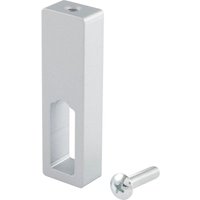 Grimme - Schrankrohrlager Mittelträger Ninos, Aluminium silber lackiert - für Schrankrohr, inkl. Schraube, Höhe 78,5mm, Breite 23mm, Tiefe 14mm von GRIMME