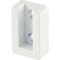Kleiderstangenhalter passend zu Kleiderstange Ninos 30x12mm, Zamak weiß matt lackiert Kleiderstangenhalter passend zu Kleiderstange Ninos 30x12mm, Zamak weiß matt lackiert von GRIMME