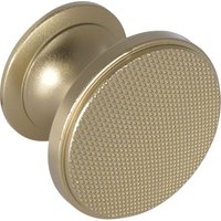 Möbelknopf Aker Breite 50 mm, Möbelknauf aus Aluminium vermessingt matt eloxiert von GRIMME