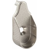Schrankrohrlager Oval 1 für Schrankrohr, 2 Stützzapfen ø 5 mm, Zink vernickelt Schrankrohrlager Oval 1 für Schrankrohr, 2 Stützzapfen ø 5 mm, Zink vernickelt von GRIMME