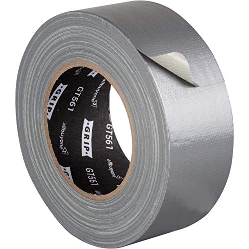 GRIP Eventbasics Gaffa Tape silber GT 561, 50 mm x 50 m, gewebeverstärktes Allround Panzertape mit starker Klebkraft zum Reparieren, Abdichten, Montieren uvm. von GRIP Eventbasics
